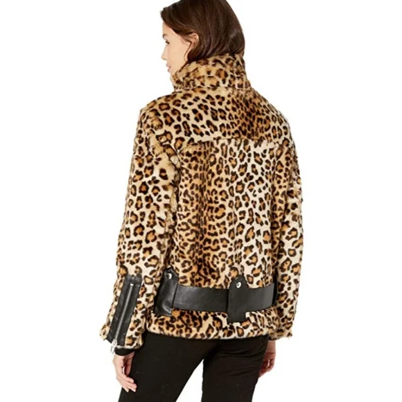 BLANK NYC Note To Self Faux Fur Moto Jacket NEW - Picture 6 of 13